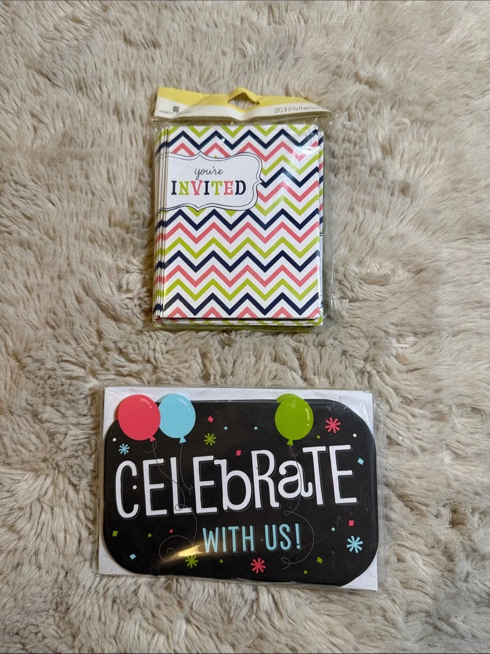 ✨American Greeting -Party Invitation and Celebration Card Set✨
